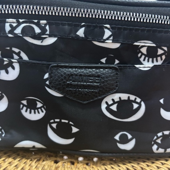Aimee Kestenberg Eye Love Cosmetic/travel Bag with mini pouch. Black/white. VGC - Picture 8 of 16